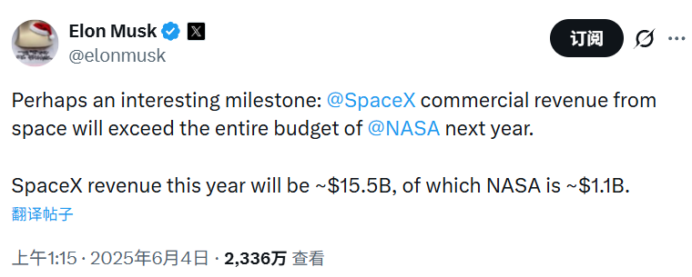 商业航天迎重磅刺激！SpaceX冲击8000亿美元估值 瞄准明年IPO